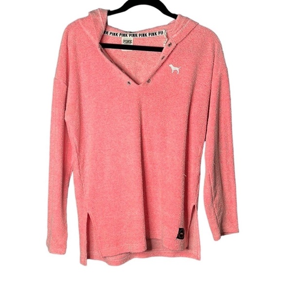 PINK Victoria's Secret Tops - VICTORIA’S Secret Pink Pink Long Sleeve Hoodie Size XS